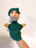 Marioneta Vanator, Kersa Germania, fetru, vintage, anii 60