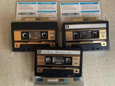 Lot 3 Casete MAXELL XL II Epitaxial CrO2 - Inregistrate o singura data - 7 foto