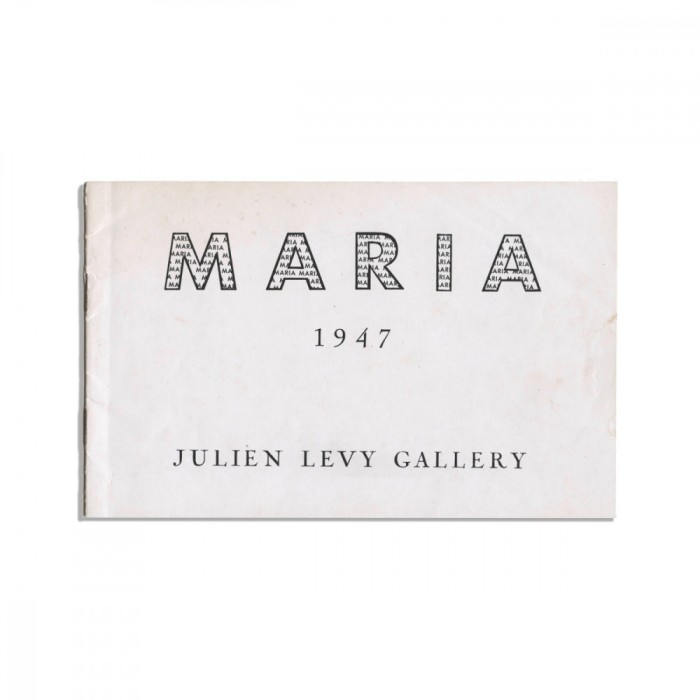 Catalog al expoziției Maria , 1947, New York - Avangarda
