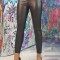 D859-1 Colanti casual cu talie inalta cu imitatie piele sarpe