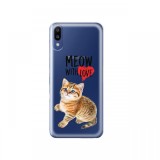 Husa Samsung Galaxy M10 Lemontti Silicon Art Meow With Love