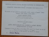 Cumpara ieftin 6 invitatii la diverse evenimente adresate lui Octavian si Mia Groza , anii70