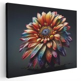 Tablou floare creata prin inteligenta artificiala 1457 Tablou canvas pe panza CU RAMA 30x40 cm