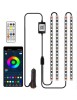 Kit 4 Lumini Ambientale Symphony, Dinamice, RGB cu telecomanda, 12V, 12 LED, 32 cm, Xenon Bright