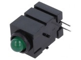 LED verde 5mm 20mA 60&deg; 15-30mcd