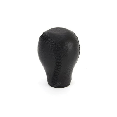 Nuca schimbator de viteza din piele neagra cu cusatura de culoare neagra foto