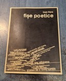 Fise poetice Ioan Flora cu autograf