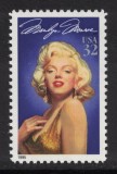 Statele Unite, SUA 1995, personalitati, actori, Marilyn Monroe, adeziv, serie completa MNH