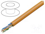 Cablu U/UTP 4x2x23AWG CCA PVC portocalie 305m LANBERG CPR: Fca