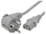 Cablu Alimentare 3x1mm2 Cu Ştecăr &Icirc;n Unghi IEC C13