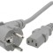 Cablu Alimentare 3x1mm2 Cu Ştecăr &Icirc;n Unghi IEC C13