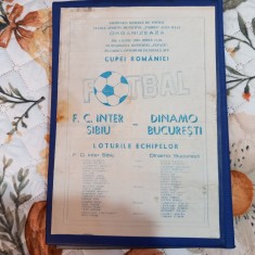 Program Inter Sibiu - Dinamo (cupa rom.) foto