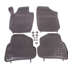 Set covorase auto din cauciuc VW POLO (6R), 08.2009-12.2017, presuri tip tavita marca Rezaw Plast 200110; 4 buc.