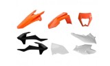 Kit plastice KTM EXC EXC-F TPI 17- 19 Alb Negru Portocaliu