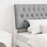 VidaXL Tăblie tapițată Gri deschis 100 cm Lemn de pin masiv 879358