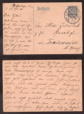 Germany Reich 1920 Postal History Rare Old postcard postal stationery D.884