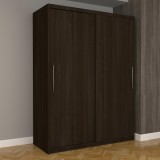 Dulap Dormitor Nova Eco 150 cm x 200 cm, fara oglinda, wenge cu usi glisante wenge