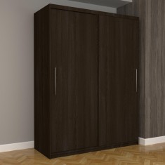 Dulap Dormitor Nova Eco 150 cm x 200 cm, fara oglinda, wenge cu usi glisante wenge