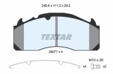 Set placute frana TEXTAR 2927705