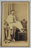 CDV Atelier Ungaria Pesten Schaffer es Rety 1860-1870 barbat dandy