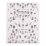 Cumpara ieftin Abtibild Unghii SensoPRO Milano - Monochrome Petals
