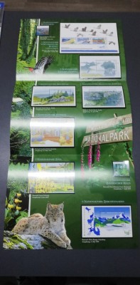 Folder Colite si Timbre Germania Parc National foto