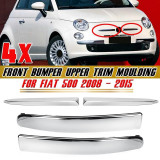 Set 4 Buc Ornamente Bara Fata Dreapta + Stanga Crom La Emblema + Bara Am Fiat 500 312 2007&rarr; 735455042 + 735455041 + 735455056 + 735455057, General