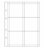 File PVC de rezerva OPTIMA pentru 6 monede x dimensiune 65 mm - 5 buc.