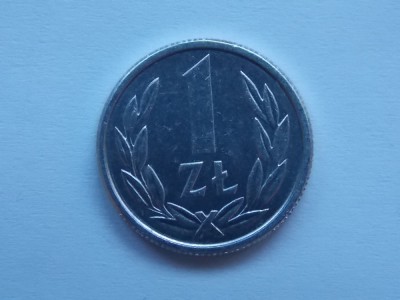 1 ZLOT 1989 POLONIA-aluminiu foto