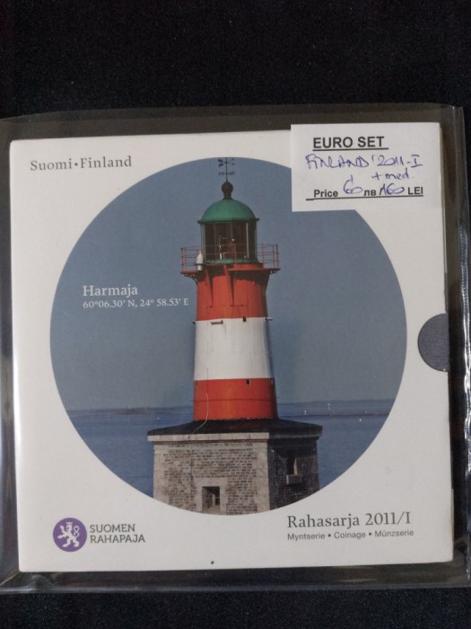 Finlanda 2011 - Set complet de euro bancar de la 1 cent la 2 euro + medal