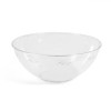 Bol Plastic, Model Flori, Transparent, Diametru 20cm, &Icirc;nălțime 8cm, Oem