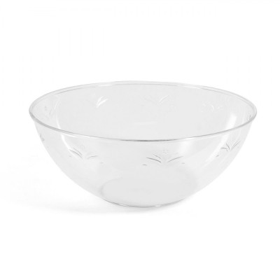 Bol Plastic, Model Flori, Transparent, Diametru 20cm, &amp;Icirc;nălțime 8cm foto