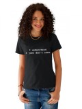 Cumpara ieftin Tricou dama negru - I understand - S, THEICONIC