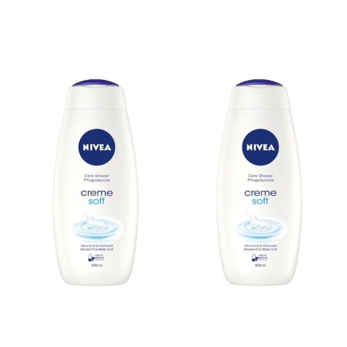 Set 2 x Gel de Dus Nivea Creme Soft, 500 ml