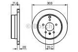 Disc frana OPEL ANTARA (2006 - 2016) BOSCH 0 986 479 268