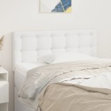 Gossi tablie de pat, alb, 90x5x78/88 cm, piele ecologica