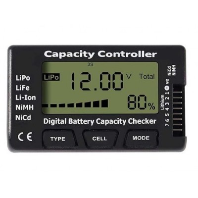 Tester de capacitate pentru baterii - Digital NiMH Nicd LiPo LiFe Li-ion nou foto