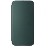 Husa tip carte, verde inchis cu transparent, rama Armor, pentru Xiaomi Redmi 13C