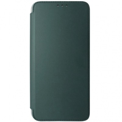 Husa tip carte, verde inchis cu transparent, rama Armor, pentru Xiaomi Redmi 13C foto