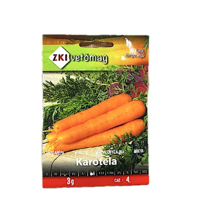 Seminte morcov Karotela 3 gr, Zki foto