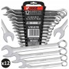 Set 12 chei fixe combinate, 6-22 mm, 12 piese, crom-vanadiu, Verke