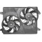GMV radiator electroventilator Chrysler 300C, 06.2005-2011, Dodge Magnum, 06.2005-2010, motor 6.1 V8, benzina, cutie automata, cu AC, 2 10 250 W; 320