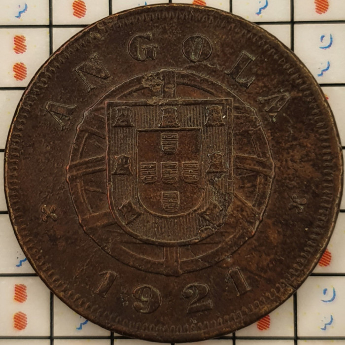 Angola 5 centavos 1921 km 62 - A006