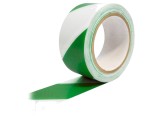Bandă de Marcare Autoadezivă Verde-Alb 33m x 50mm Vinil