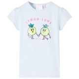 Tricou pentru copii, albastru deschis, 92