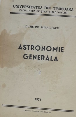 ASTRONOMIE GENERALA 1974 foto