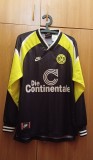 Tricou fotbal deplasare Borussia Dortmund, sezon 1995-1996, replica oficiala, cu maneca lunga, L