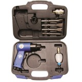 Pistol pneumatic percutor cu set de dalti, BGS