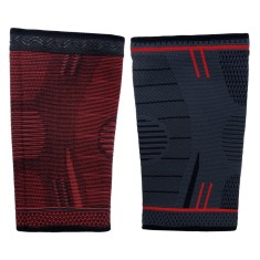 Set 2 genunchiere Surpown, marime M, negru, rosu, textil