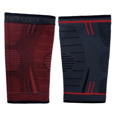 Set 2 genunchiere Surpown, marime M, negru, rosu, textil foto
